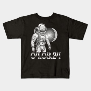 Sun Eclipse 4.08.24 Total Solar Eclipse 2024 Kids T-Shirt